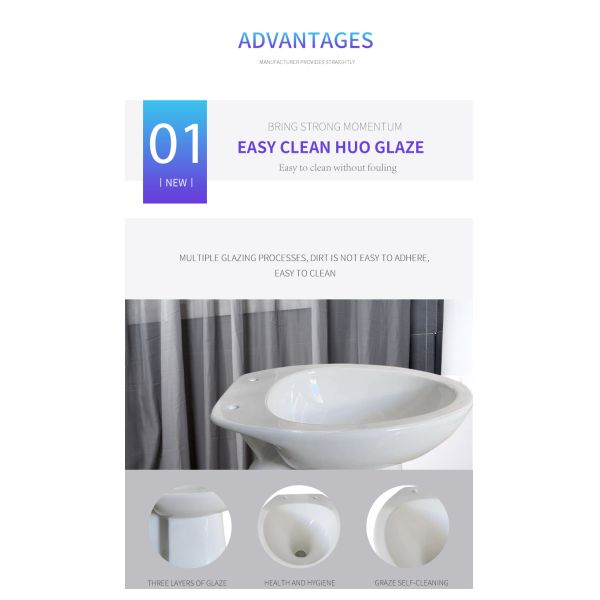 Рука левой стороны туалета со сливом силы тяжести 1 части топит уборную 500x375x390mm