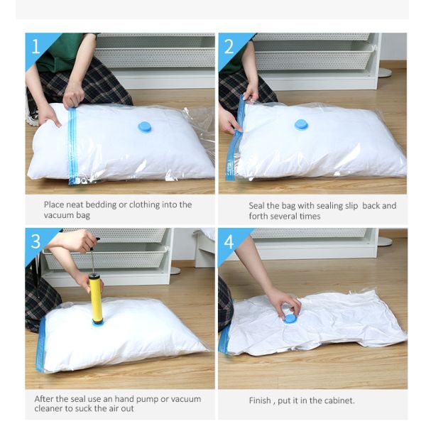 Сумки уплотнения вакуума вкладчика космоса PA RoHS, вакуум 40x60cm загерметизировали сумки хранения для постельных принадлежностей