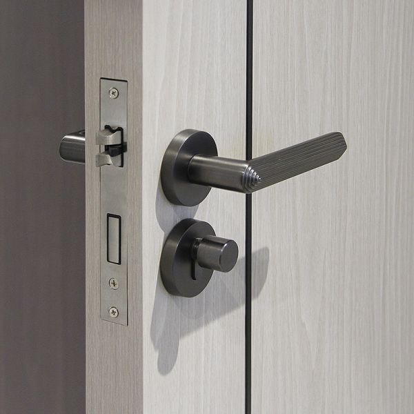 Modern Bedroom Interior Solid Wood Door Custom Ready To Install For House