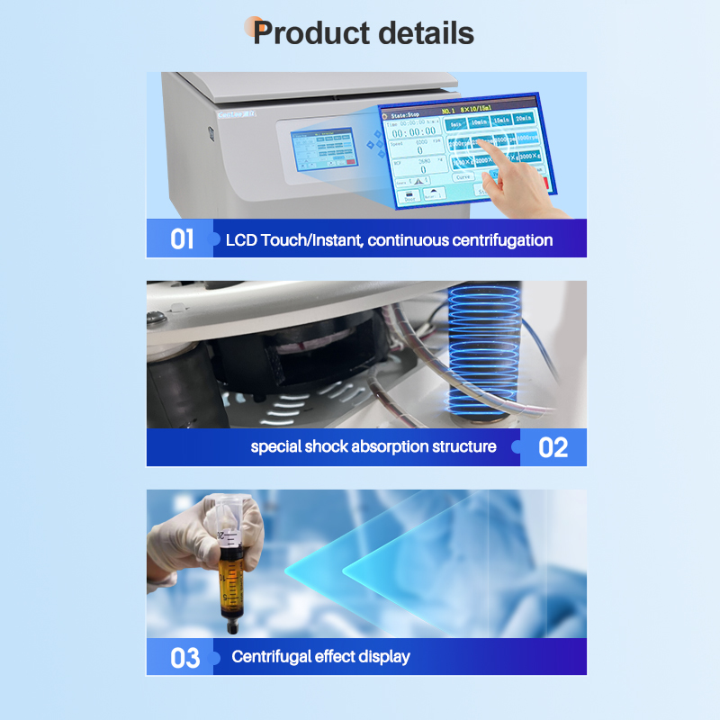 TDL5B Tabletop Low Speed Centrifuge Machine 5000rpm 4x50ml Horizontal Rotor Beauty Laboratory Centrifuge for Medical Use