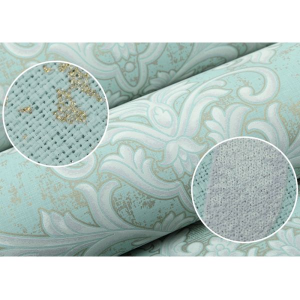 papel pintado a prueba de agua de la sala de estar del 1.06*10m/papel pintado de adornamiento interior, color verde