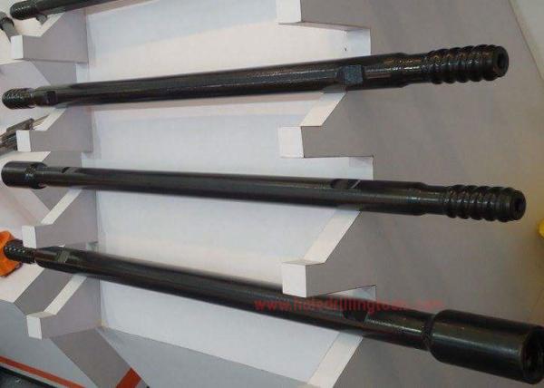 Hollow Sucker Threaded Drill Rod Carbon Steel For Drilling Project Black Color