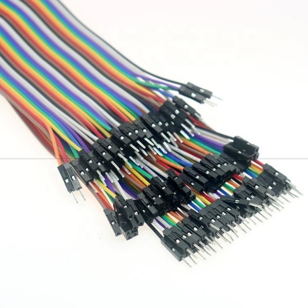 10cm 20cm 30cm 40 Pin Male to Male Female to Female Dupont GPIO Breadboard Rainbow Ribbon Jumper Wires Cable for Raspberry Pi