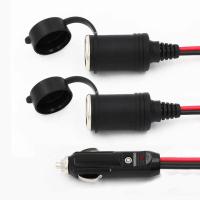 2 in 1 自動車タバコ点火器 12V/24V 車両電源拡張のためのダブル女性ソケットスプリッターアダプタへのプラグ