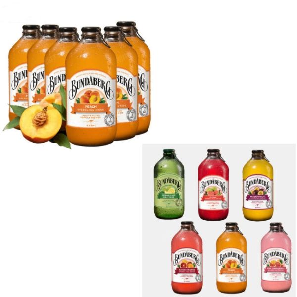 Бутылка 13oz напитка лимонадов Австралии Bundaberg 375ml стеклянная