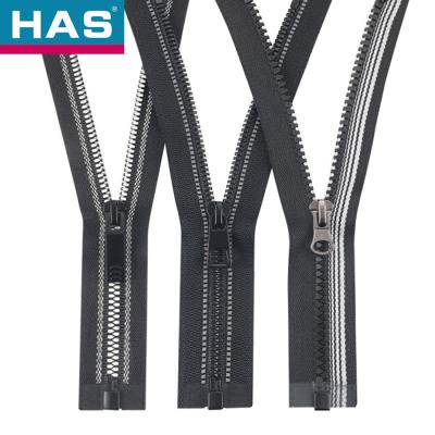 N° 5 Fermeture à glissière en plastique à queue ouverte Vêtements Vêtements de sport Vêtements de charge Y Fermeture à glissière dentaire
