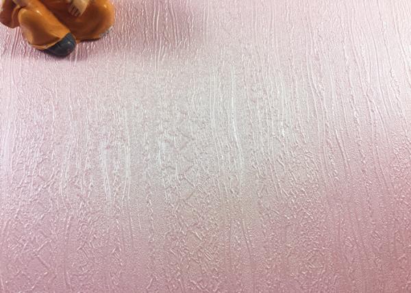 No Smell Of Paint Self Adhesive Decorative Wallpaper Washable Pink Color