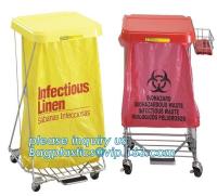 Grande hospital Waste médico amarelo resistente do Biohazard, sacos médicos da autoclave do Biohazard, biológico e médico, pac