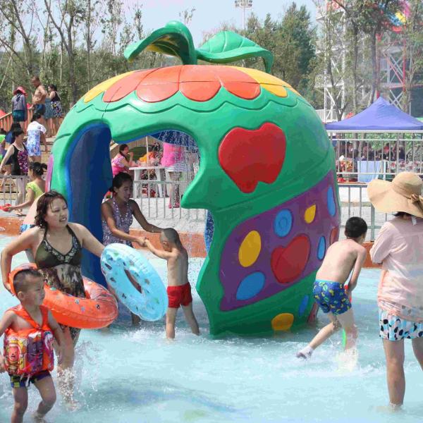 Customized Aqua Play, Octopus Spray, Fiberglass Spray Park Equipment For Children
