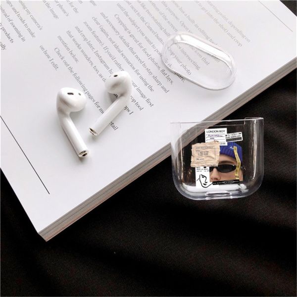 TPU Protective Airpods Pro Case Sky Travel Light Weight Full Body Transparent