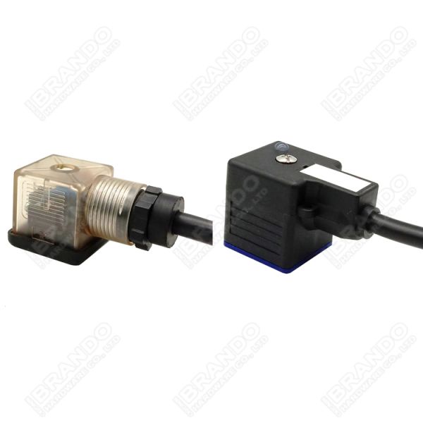 DIN43650A Solenoid Valve Coil Connector Transparent DIN 43650 Form A