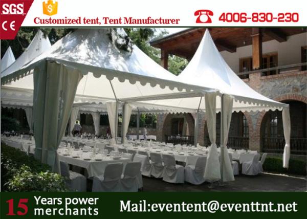10 x 10 m large aluminum structure large wedding pagoda tent for sale with white cover