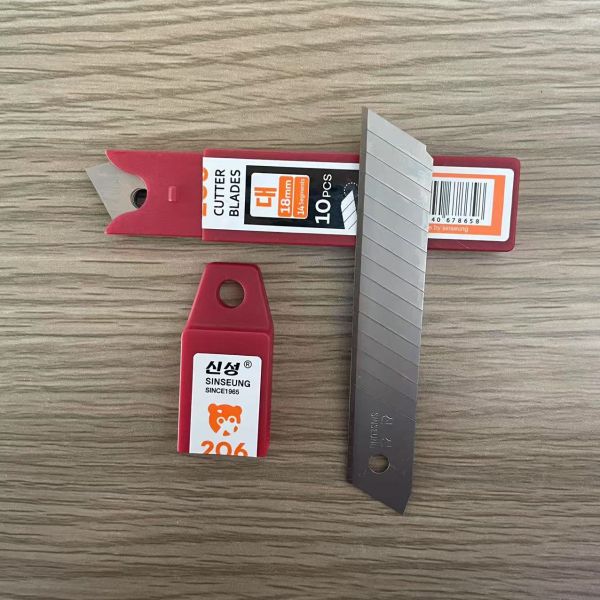 Cuchillos de corte de 18 mm de hoja de plata 109 mm de longitud para un rendimiento duradero