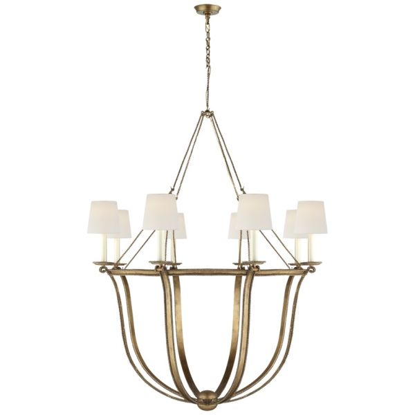 Modern Luxury Brass Body Crystal Shade Pendant Light with 3500K Warm White LED Suspended Lighting