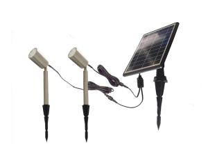 Waterproof Solar Landscape Spotlights Stainless Steel Outdoor 3.7V 4000mAh
