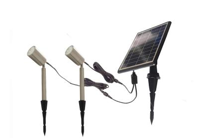 Waterproof Solar Landscape Spotlights Stainless Steel Outdoor 3.7V 4000mAh