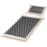 Descanso natural de linho do Acupressure da esteira 50pcs do Acupressure de Brown para dores de cabeça