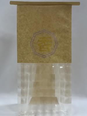 Tin Tie Doypack Stand Up Pouch Clear Printed Paper Pouch For Bread