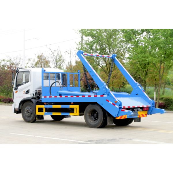 Swing Arm Sanitation Truck 6m³ Large Capacity Waste Bin