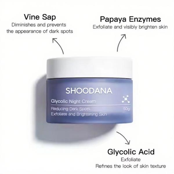 ODM / OEM Natural Organic Women Brightening Facial Cream Anti Pigment Black Spot Remover Face Whitening Beauty Night Cream