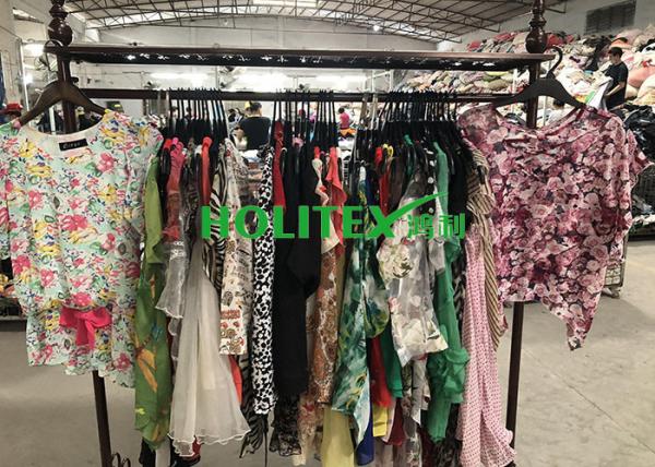 Used Summer Clothes Silk Blouse , Second Hand Branded Clothes For Cambodia