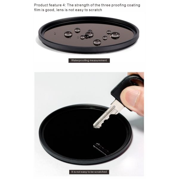 Neutral Density 5.9mm Frame 86mm Nd4 Nd8 Nd16 Filter