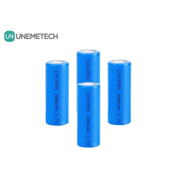 18500 3.7V 2000mAh High Capacity Cylindrical Lithium Ion Battery for Power Tools