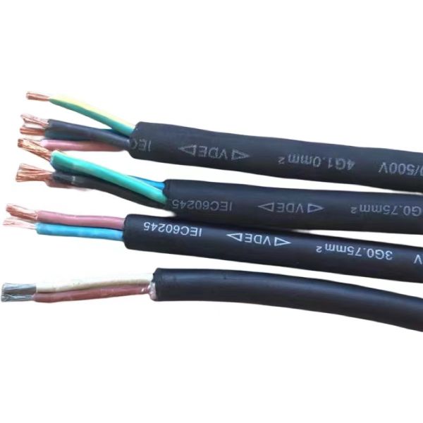 VDE Standard Rubber Insulated Flexible 4 Core H05RN-F H05RR-F H07RN-F Power Cable for Household Appliance Length 100M/1roll
