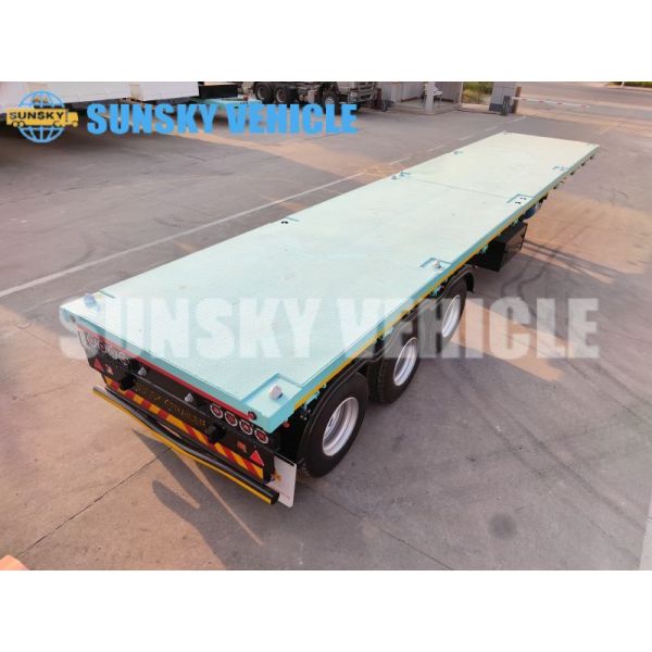 Semi Trailers Flatbed Trailer 40Ft Flatbed Trailer 3 Axle 40 Ft Flatbed Trailer