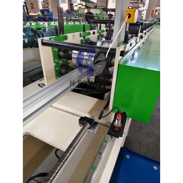 4kw Servo Gear Transmission Fence Roll Forming Machine PLC Electronic Control System And Custom Profiles