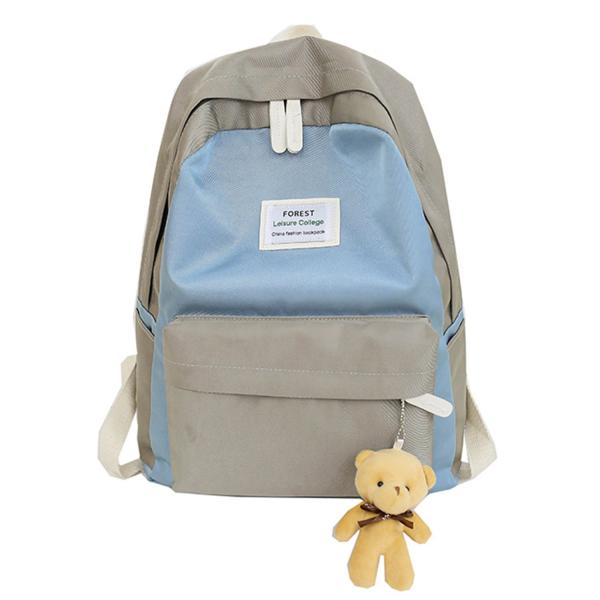 2018 summer new harajuku fresh contrast color student fashion pack Korean version fashionable simple backpack