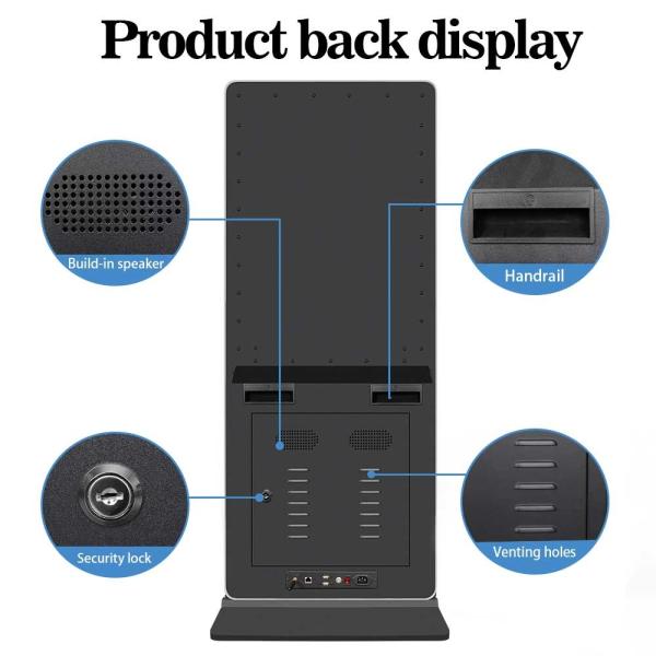 High Definition 32 Inch Vertical Digital Signage Display With Android Octa Core WiFi