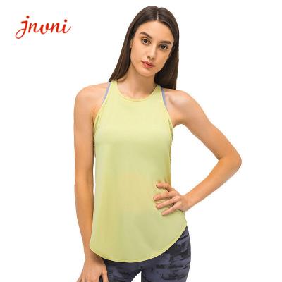 130gsm as camisas do Activewear T malham partes superiores para o spandex das camisetas de alças 25% da ioga das mulheres