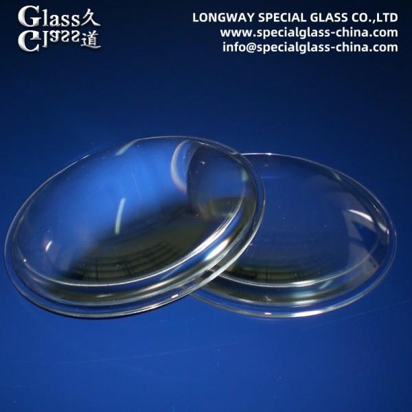 Optical Grade Borosilcate Glass Led Lens For Motocyle Light ISO9001 Certified