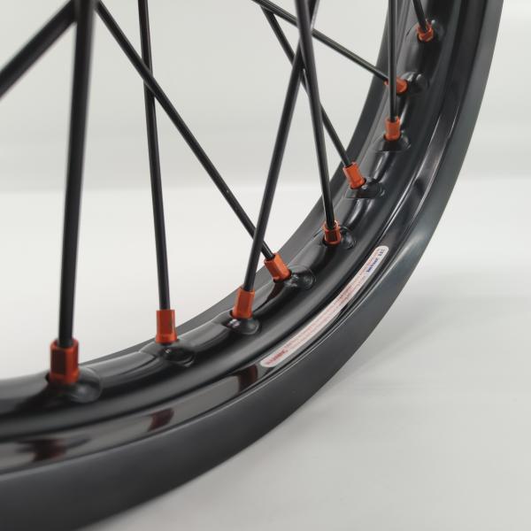 Substituição/reparação de rodas anodizantes pretas 21/18 Enduro para KTM EXC 125-530CC 2003-2023