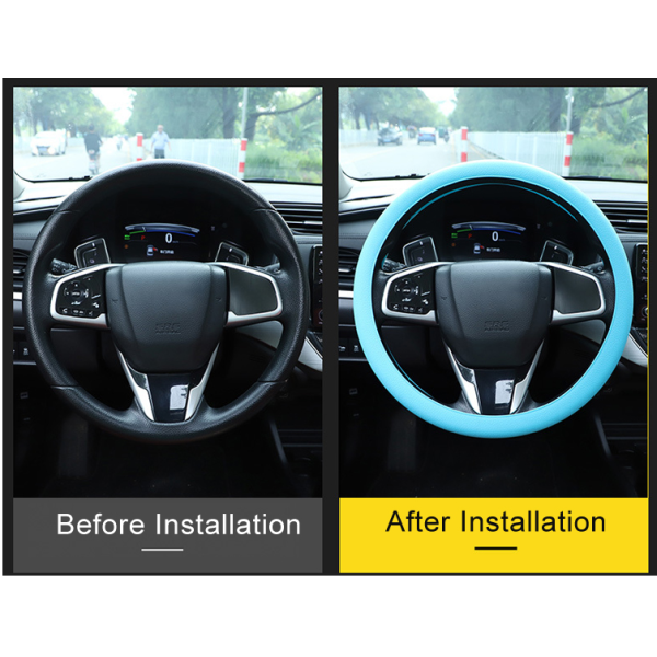 Universal Silicone Car Steering Wheel Cover with Moulding Processing Service