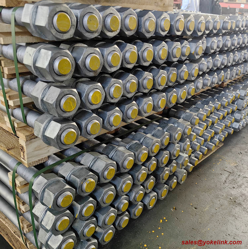ASTM F1554 Grade 55 Anchor Rods 3/4''–2 for Utility Pole Foundations
