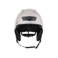 El casco inteligente brillante blanco de la bici 1200mAh con BT 5,0 Bluetooth incorporó