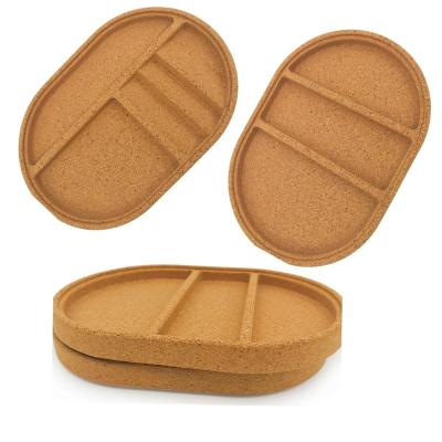 Cork Desk Tray Set Storage Cork Accessory Tray Box Storing Jewelry