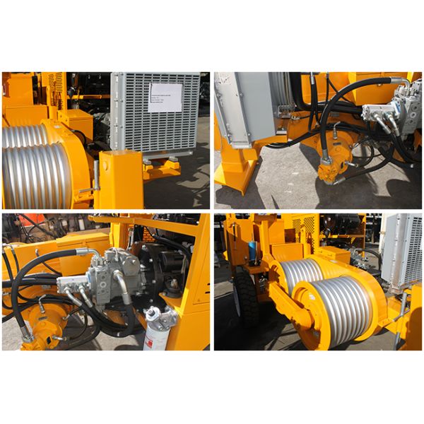 Overhead Line Stringing Equipment Diesel 118kw(158hp) Hydraulic Cable Puller