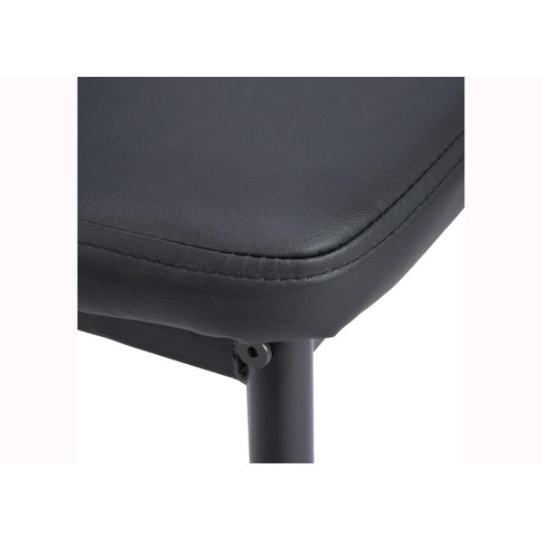 Stackable Kitchen 23KGS Black High Back Dining Chairs