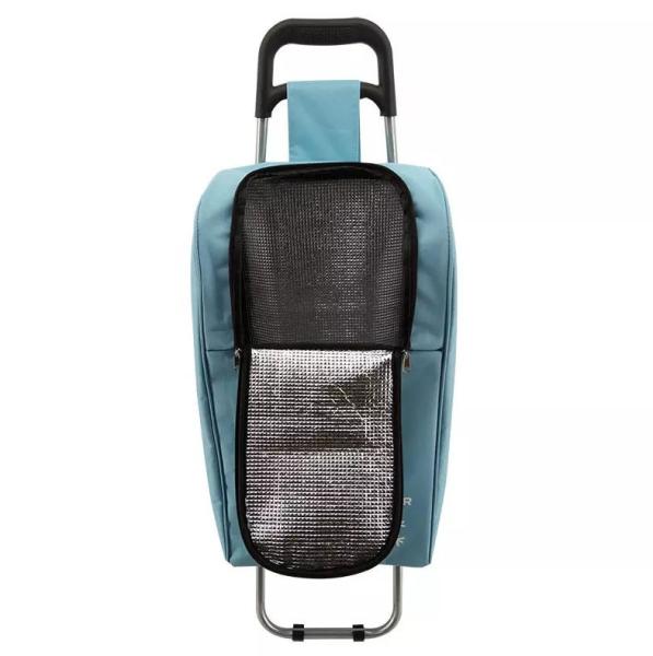 High Quality Wholesale 6 Wheel Foldable Aluminium Alloy Collapsible Carts Shopping Trolley With Seat