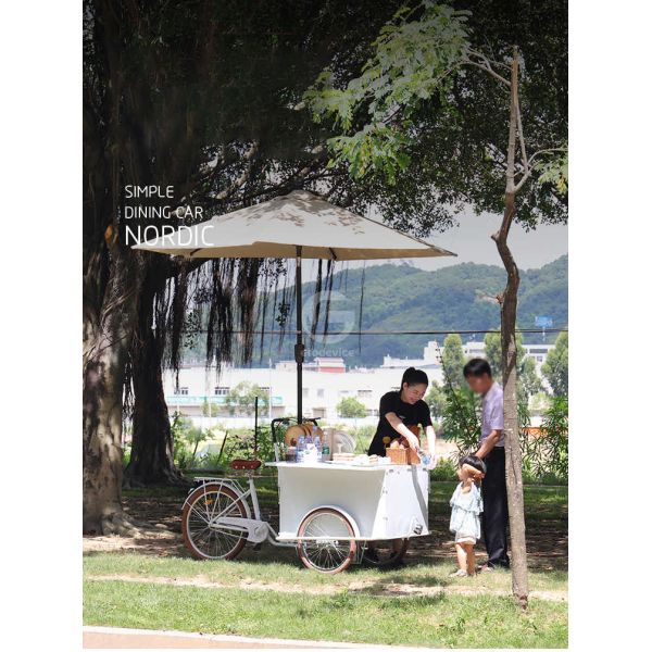 Fruit Raw Material Coffee Tricycle Ice Cream Food Cart with CE Mobile Pancake Food Truck
