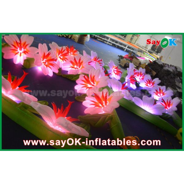 Customized Nylon Cloth Inflatable Lighting Decoration Wedding Flower Chain