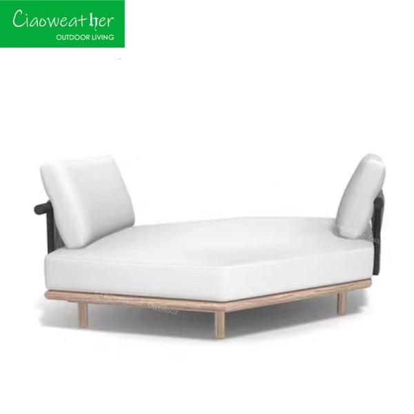 General Outdoor Furniture Balcony Patio Furniture Rope Sun Bed with Waterproof Upholstery Cushion in Customized Color