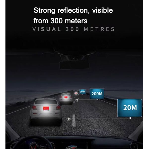 OEM 720 Dpi Car Reflective Sticker Decals Driver Safety Reminder For Truck