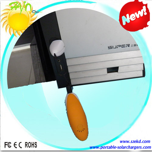 2200mah Electronic Gift Mobile Phone Solar Charger 5 LED Indicators And 5 Adaptors