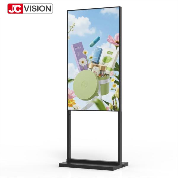 75 High Brightness Floor Stand Lightbox – 2000 cd/m², FHD, Android Digital Signage for Retail