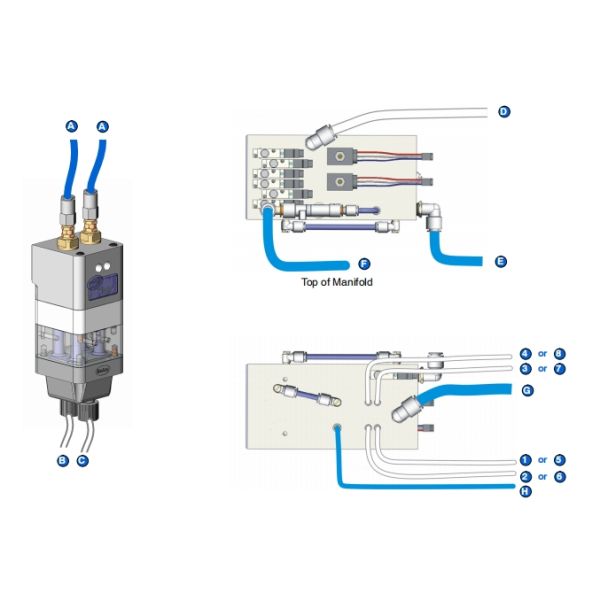 1615026 Трубка с порошковым покрытием 8 мм x 6 мм Прозрачная 60 футов Generation II HDLV Pump