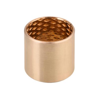 Customzied Oil / Grease Groove Casting Bronze Sleeve & Flange Six To Eight Designs For Loaders
